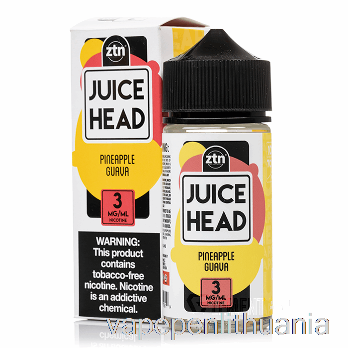 Ananasų Gvajavos - Sulčių Galvutė - 100ml 0mg Vape Skysčio